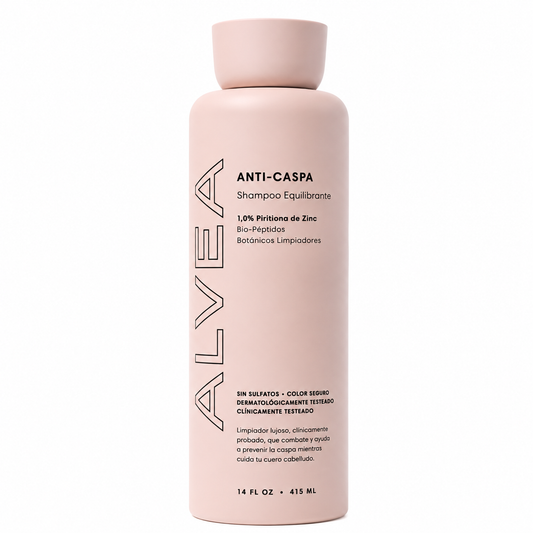 ALVEA | Shampoo equilibrante. Combate la Caspa, Picazón y Dermatitis Seborreica